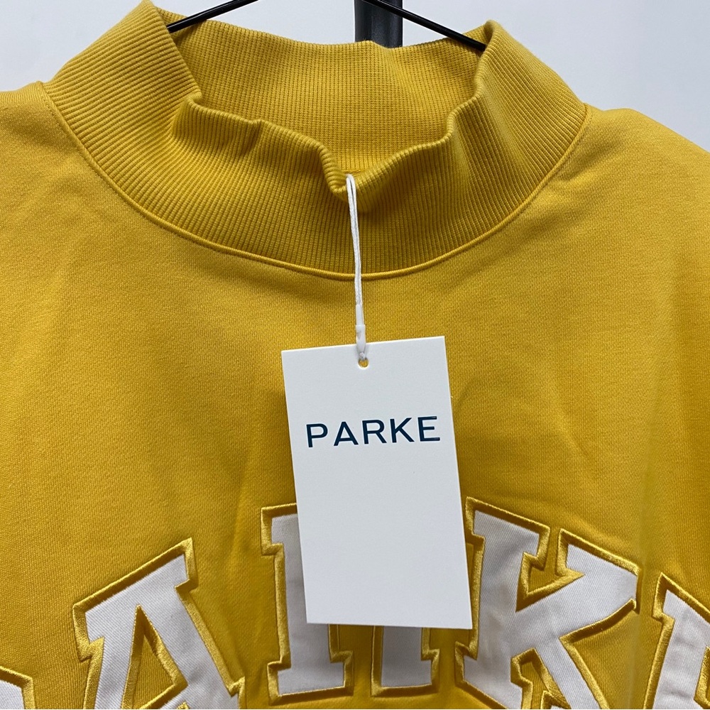 Parke yellow round-neck long-sleeve sports jacket - Picture 3 of 5